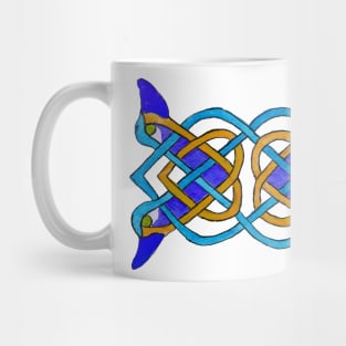 Bi-coloured Celtic tracery Mug